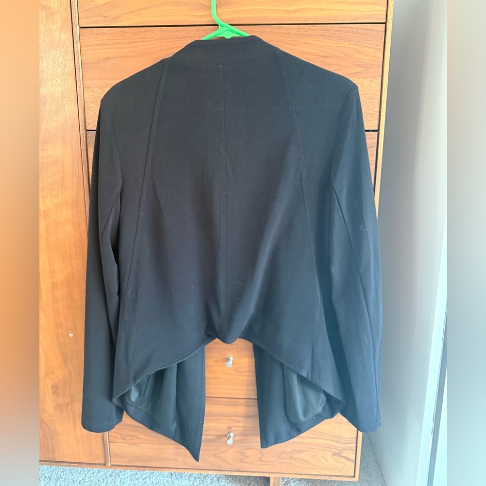 Vintage Havana black open from no collar blazer/jacket Size L - Picture 7 of 8